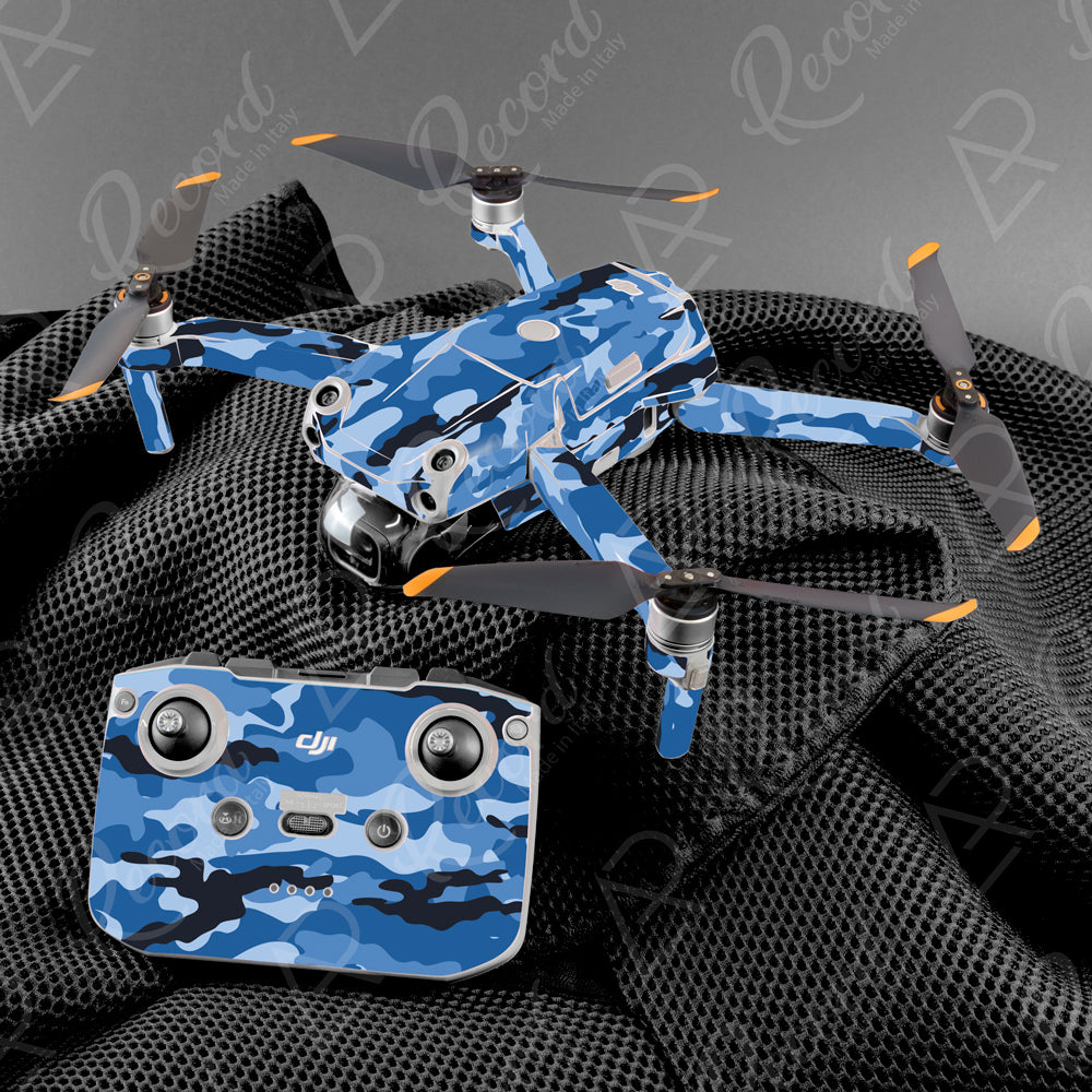 SKIN SERIE AIR 2 AIR 2S - MIMETICO BLU - Andrea Pinotti Official
