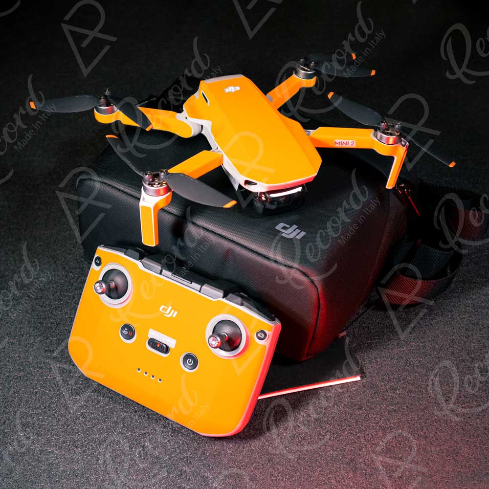 SKIN SERIE MAVIC MINI 1|2|3 PRO ARANCIO FLUO - Andrea Pinotti Official