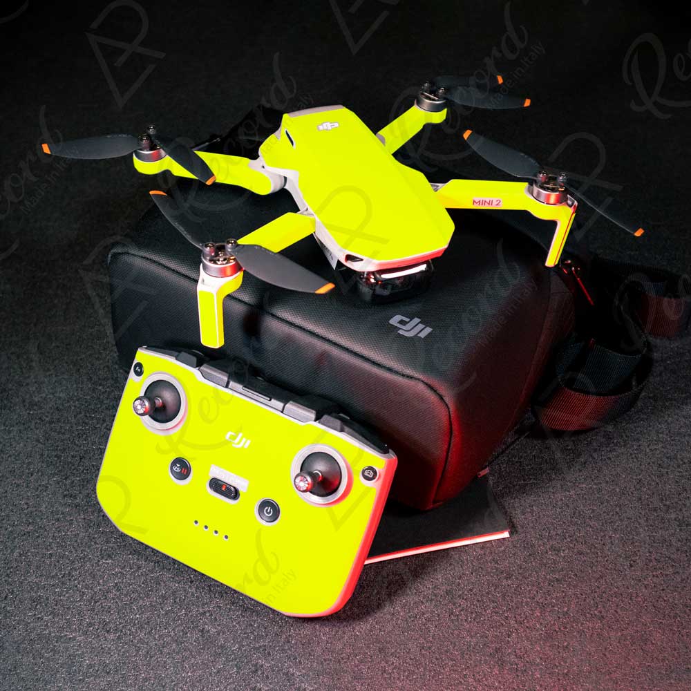 SKIN SERIE MAVIC MINI 1|2|3 PRO GIALLO FLUO - Andrea Pinotti Official