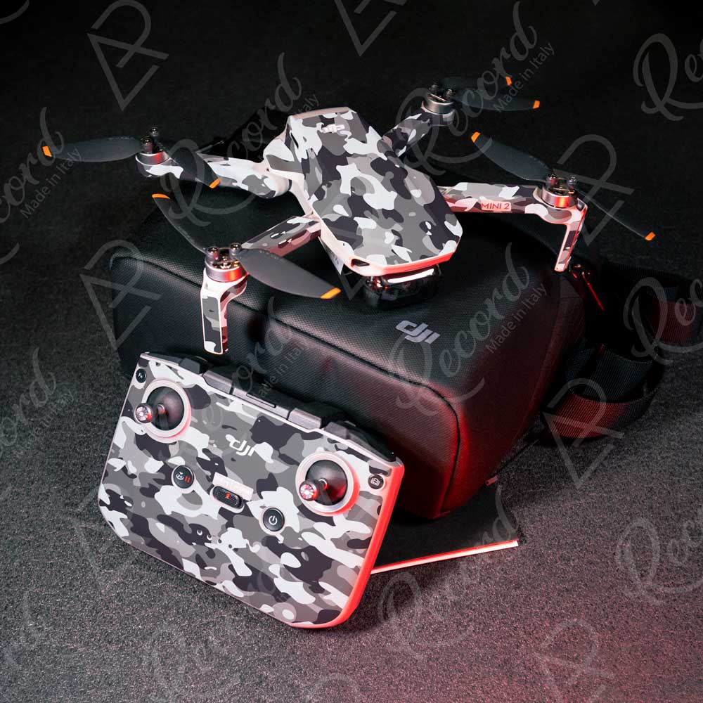 SKIN SERIE MAVIC MINI 1|2|3 PRO MIMETICO GRIGIO - Andrea Pinotti Official