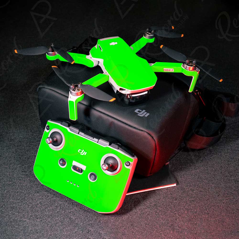 SKIN SERIE MAVIC MINI 1|2|3 PRO VERDE FLUO - Andrea Pinotti Official
