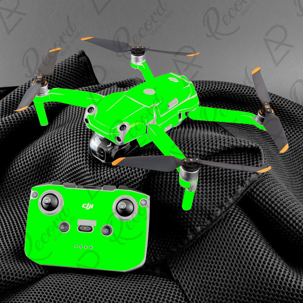 SKIN SERIE AIR 2 AIR 2S - VERDE FLUO - Andrea Pinotti Official